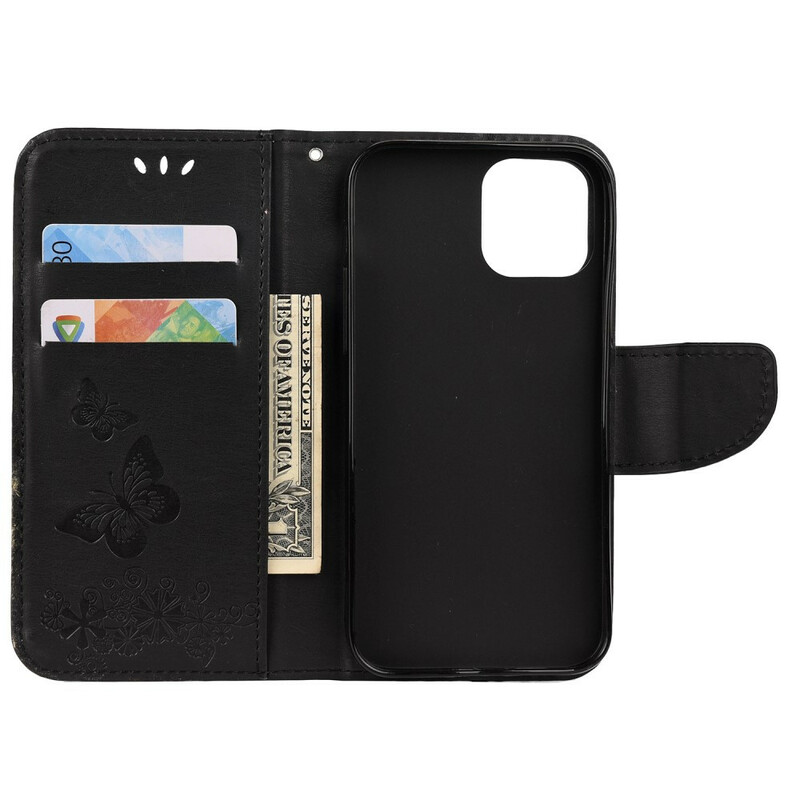 Housse iPhone 12 Max / 12 Pro Splendides Papillons à Lanière Housse iPhone 12 Max / 12 Pro Splendides Papillons à Lanière