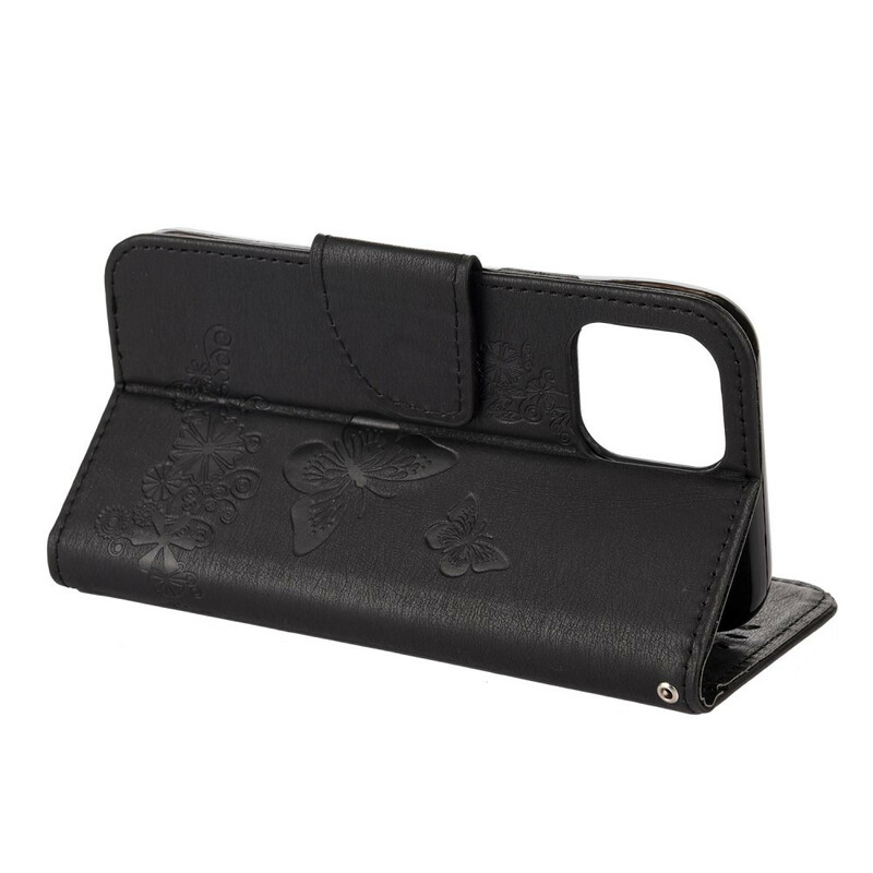 Housse iPhone 12 Max / 12 Pro Splendides Papillons à Lanière Housse iPhone 12 Max / 12 Pro Splendides Papillons à Lanière