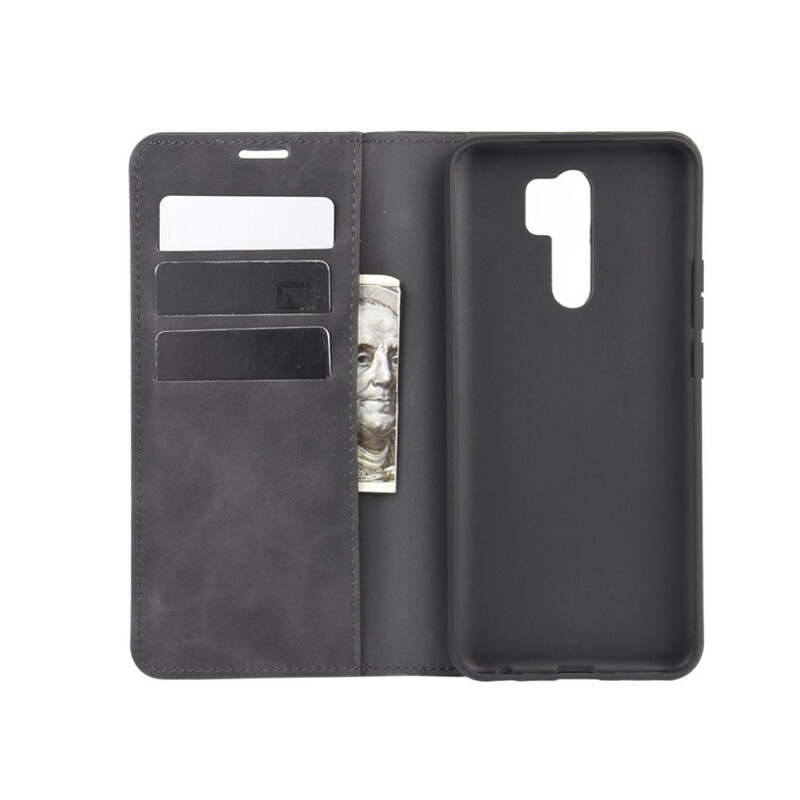 Flip Cover Xiaomi Redmi 9 Effet Cuir Douceur Flip Cover Xiaomi Redmi 9 Effet Cuir Douceur