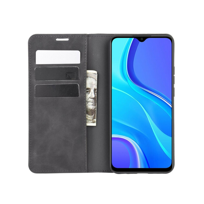 Flip Cover Xiaomi Redmi 9 Effet Cuir Douceur Flip Cover Xiaomi Redmi 9 Effet Cuir Douceur