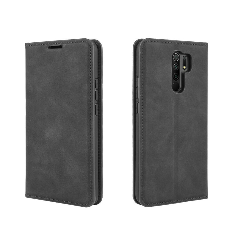 Flip Cover Xiaomi Redmi 9 Effet Cuir Douceur Flip Cover Xiaomi Redmi 9 Effet Cuir Douceur