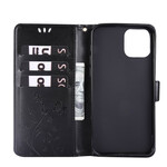 Housse iPhone 12 Max / 12 Pro Papillons et Fleurs Lanière Housse iPhone 12 Max / 12 Pro Papillons et Fleurs Lanière