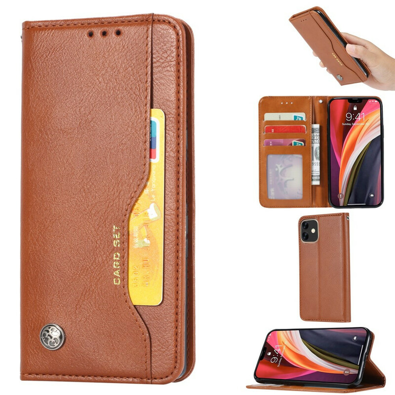 Flip Cover iPhone 12 Max / 12 Pro Simili Cuir Porte-Cartes Flip Cover iPhone 12 Max / 12 Pro Simili Cuir Porte-Cartes