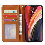 Flip Cover iPhone 12 Max / 12 Pro Simili Cuir Porte-Cartes