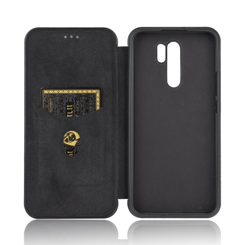 Flip Cover Xiaomi Redmi 9 Silicone Carbone Coloré Flip Cover Xiaomi Redmi 9 Silicone Carbone Coloré
