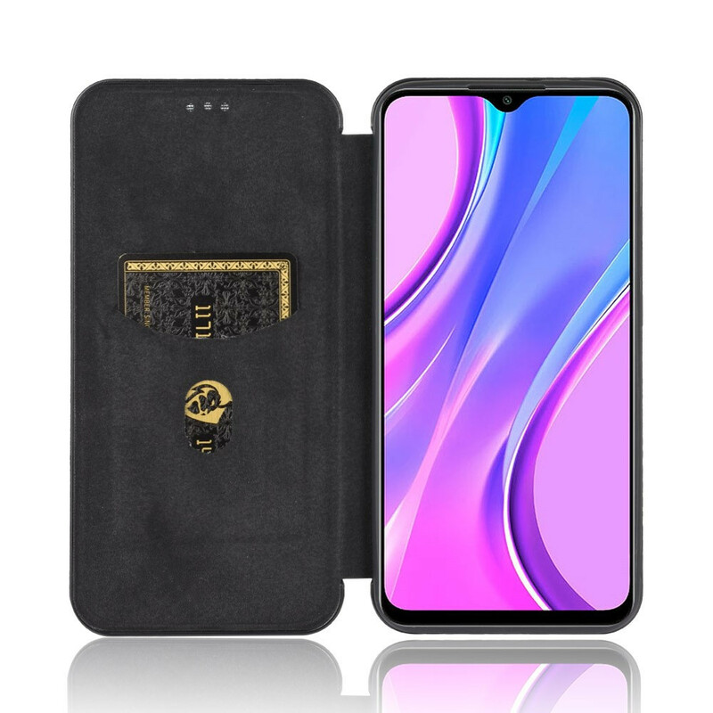 Flip Cover Xiaomi Redmi 9 Silicone Carbone Coloré Flip Cover Xiaomi Redmi 9 Silicone Carbone Coloré