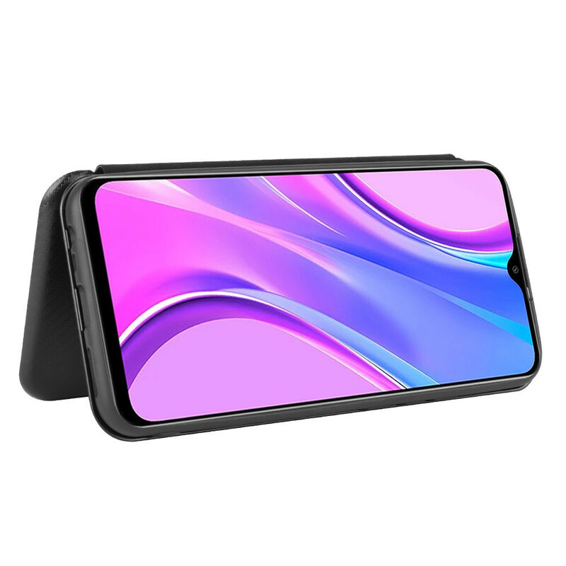 Flip Cover Xiaomi Redmi 9 Silicone Carbone Coloré Flip Cover Xiaomi Redmi 9 Silicone Carbone Coloré
