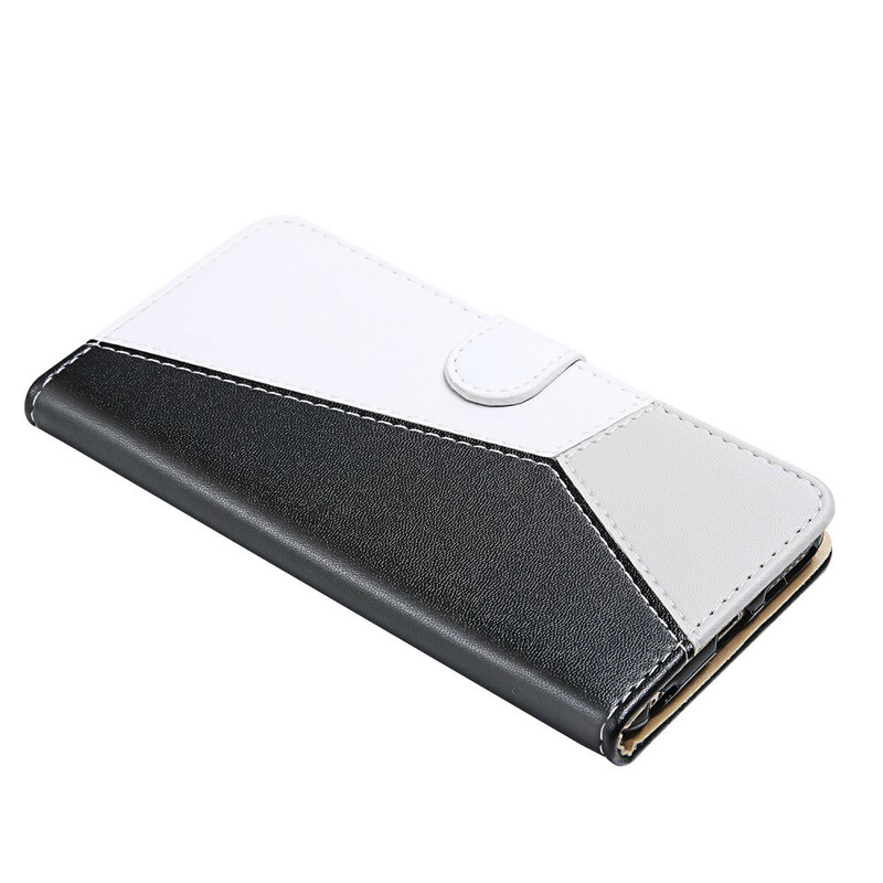 Housse Xiaomi Redmi 9 Effet Cuir Tricolore Housse Xiaomi Redmi 9 Effet Cuir Tricolore