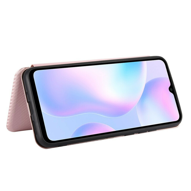 Flip Cover Xiaomi Redmi 9A Silicone Carbone Coloré