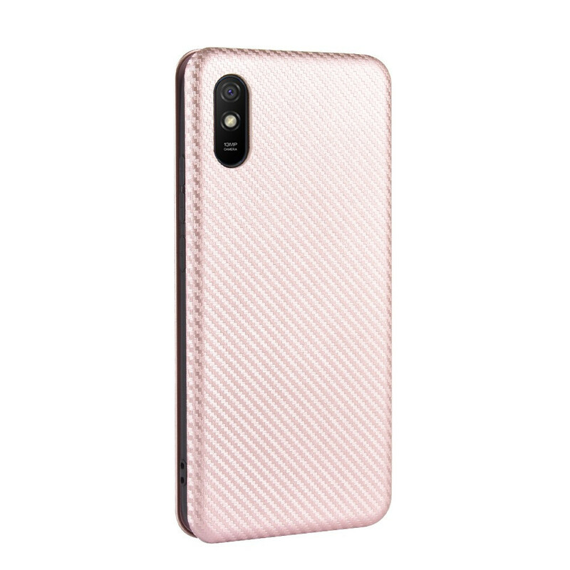 Flip Cover Xiaomi Redmi 9A Silicone Carbone Coloré