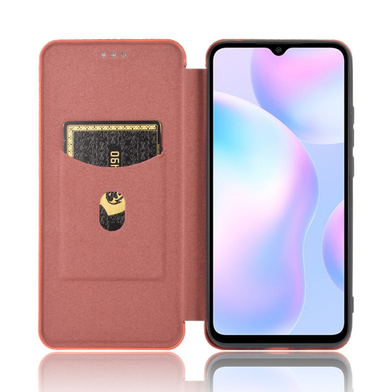 Flip Cover Xiaomi Redmi 9A Silicone Carbone Coloré