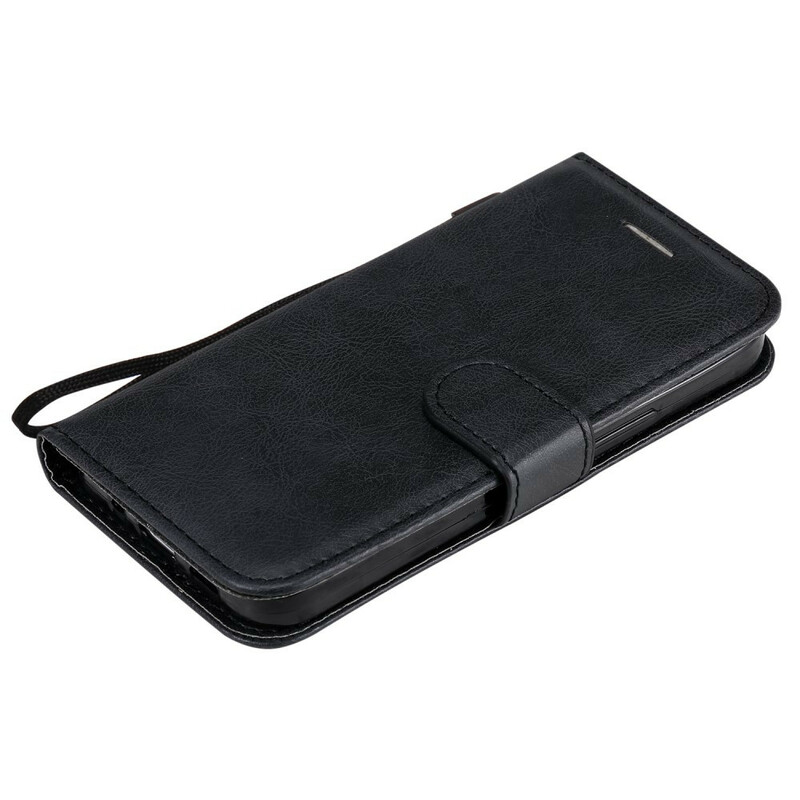 Housse iPhone 12 Solid Color Serie à Lanière Housse iPhone 12 Solid Color Serie à Lanière