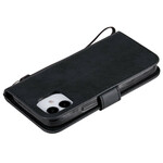 Housse iPhone 12 Solid Color Serie à Lanière Housse iPhone 12 Solid Color Serie à Lanière