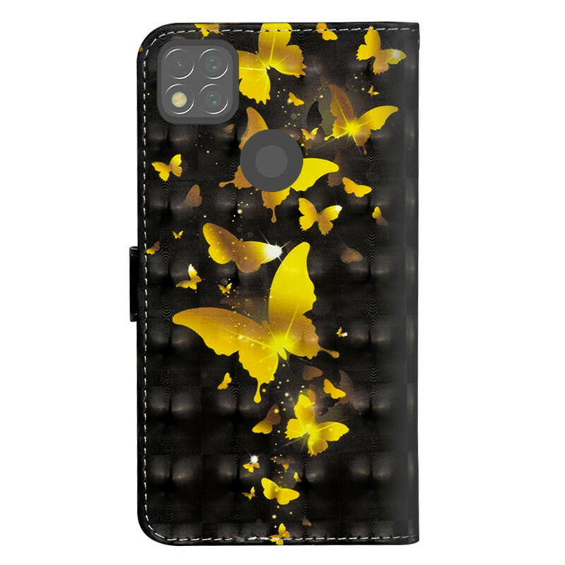 Housse Xiaomi Redmi 9C Papillons Jaunes Housse Xiaomi Redmi 9C Papillons Jaunes