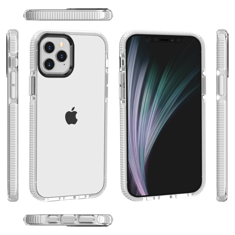 Coque iPhone 12 Transparente rebords Silicone Coque iPhone 12 Transparente rebords Silicone