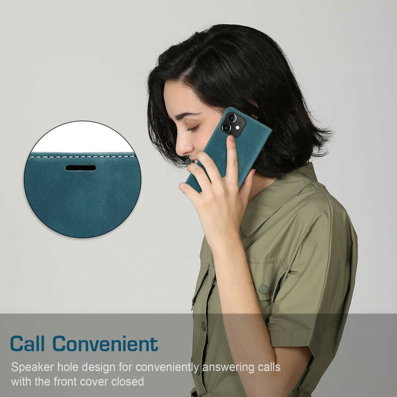 Flip Cover iPhone 12 CASEME Simili Cuir Flip Cover iPhone 12 CASEME Simili Cuir
