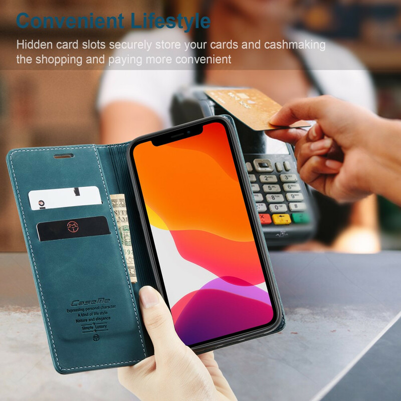 Flip Cover iPhone 12 CASEME Simili Cuir Flip Cover iPhone 12 CASEME Simili Cuir