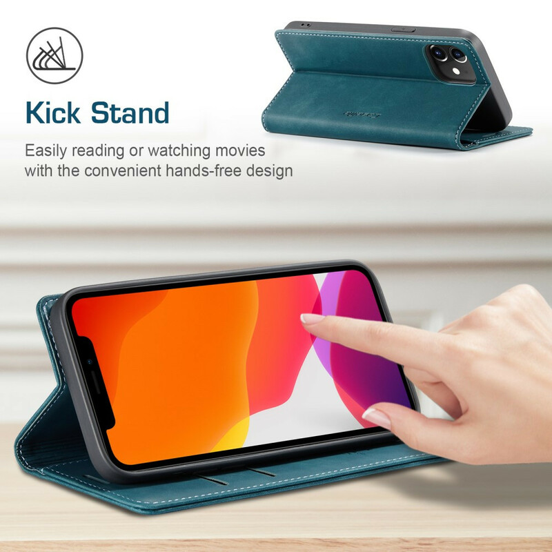 Flip Cover iPhone 12 CASEME Simili Cuir Flip Cover iPhone 12 CASEME Simili Cuir