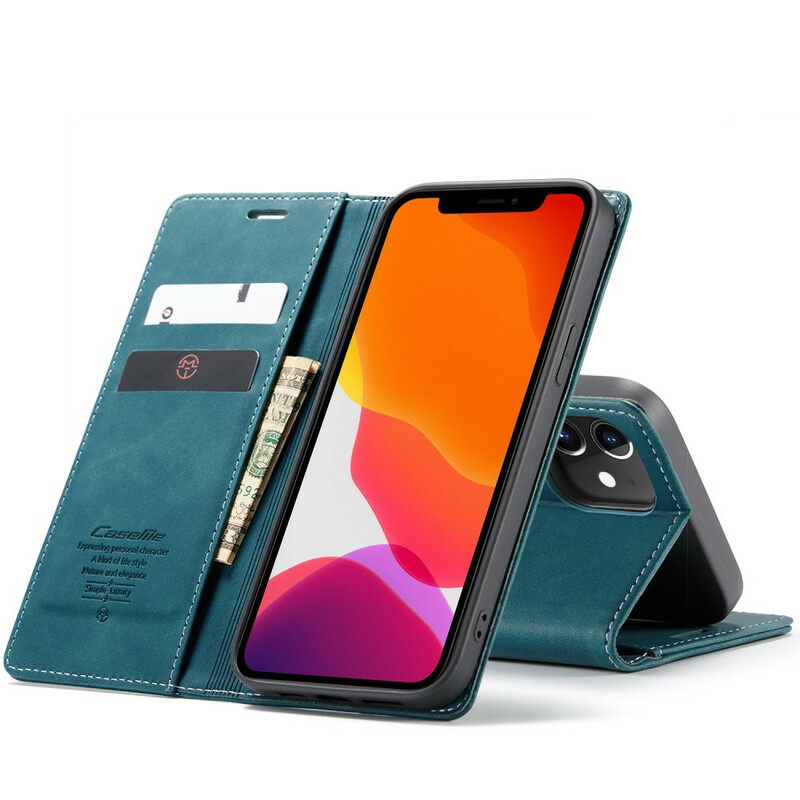 Flip Cover iPhone 12 CASEME Simili Cuir Flip Cover iPhone 12 CASEME Simili Cuir