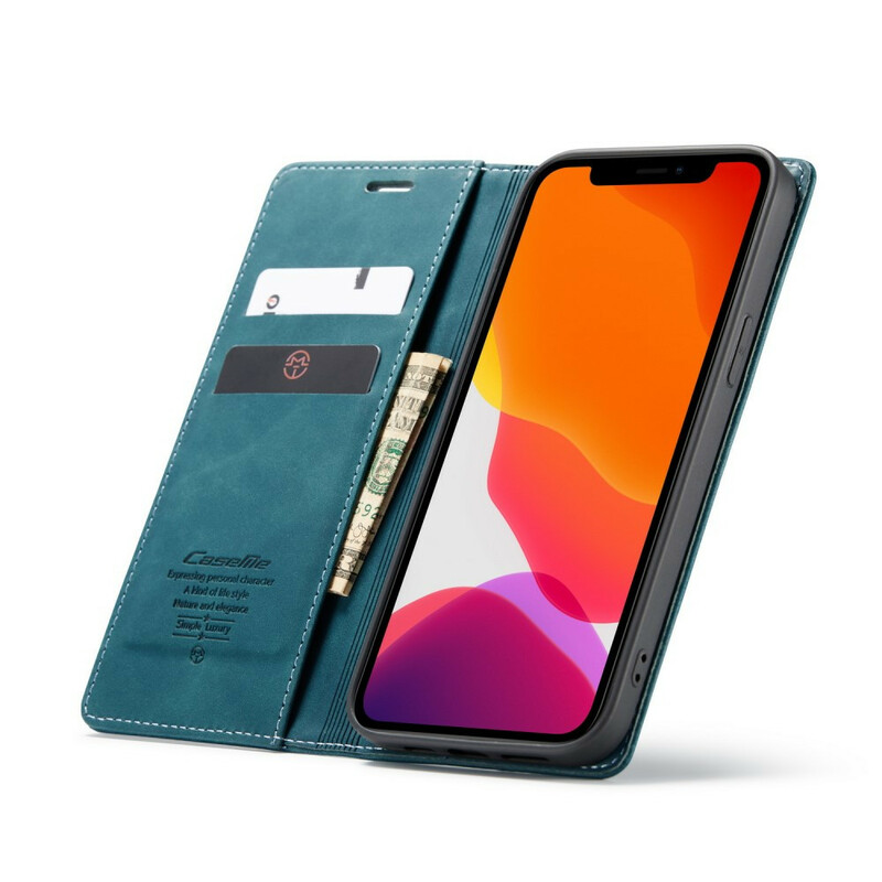 Flip Cover iPhone 12 CASEME Simili Cuir Flip Cover iPhone 12 CASEME Simili Cuir