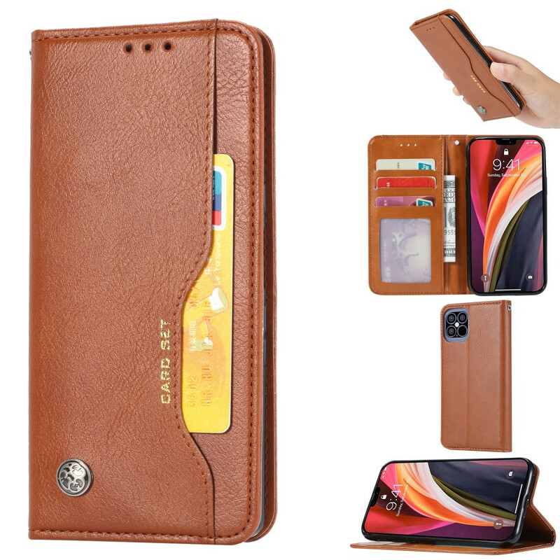 Flip Cover iPhone 12 Pro Max Simili Cuir Porte-Cartes Flip Cover iPhone 12 Pro Max Simili Cuir Porte-Cartes