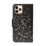 Housse iPhone 12 Pro Max Étoiles et Paillettes avec Lanière Housse iPhone 12 Pro Max Étoiles et Paillettes avec Lanière