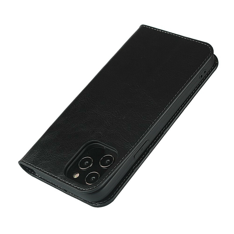 Flip Cover iPhone 12 Pro Max Cuir Véritable Ma Coque