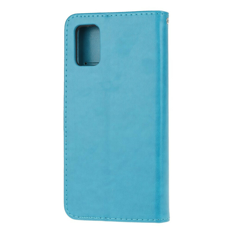 Housse Samsung Galaxy A31 Papillons Et Fleurs À Lanière Housse Samsung Galaxy A31 Papillons Et Fleurs À Lanière