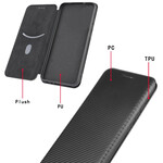 Flip Cover iPhone 12 Max / 12 Pro Fibre Carbone