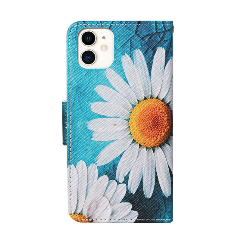 Housse iPhone 12 Max / 12 Pro Fleurs Magistrales avec Lanière