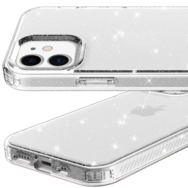 Coque iPhone 12 Max / 12 Pro Transparente Paillettes