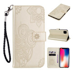 Housse iPhone 12 Max / 12 Pro Hibou Mandala et Lanière Housse iPhone 12 Max / 12 Pro Hibou Mandala et Lanière