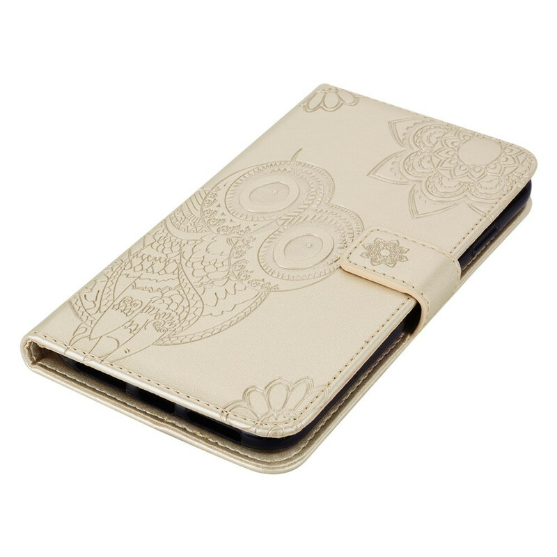 Housse iPhone 12 Max / 12 Pro Hibou Mandala et Lanière Housse iPhone 12 Max / 12 Pro Hibou Mandala et Lanière