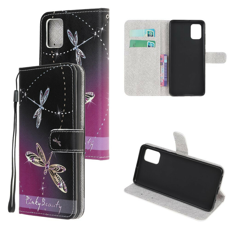 Housse Samsung Galaxy A31 Libellules à Lanière Housse Samsung Galaxy A31 Libellules à Lanière