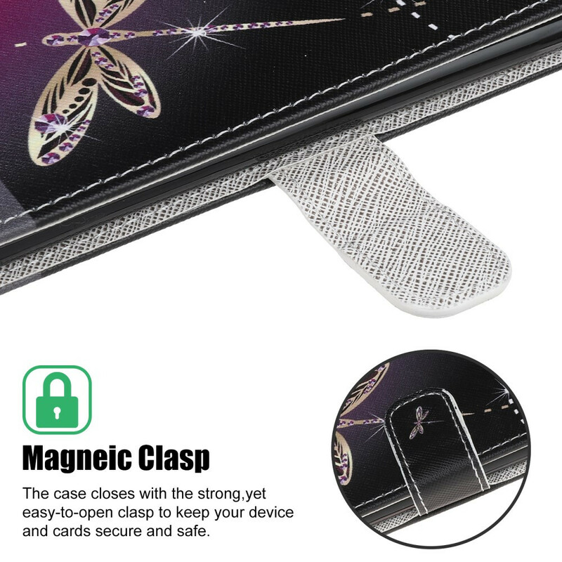 Housse Samsung Galaxy A31 Libellules à Lanière Housse Samsung Galaxy A31 Libellules à Lanière