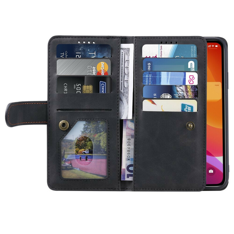 Housse iPhone 12 Max / 12 Pro Porte-Monnaie 9 Porte-Cartes Housse iPhone 12 Max / 12 Pro Porte-Monnaie 9 Porte-Cartes