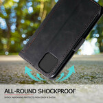 Housse Simili Cuir iPhone 12 Max / 12 Pro Bicolore Contours Renforcés Housse Simili Cuir iPhone 12 Max / 12 Pro Bicolore Contours Renforcés