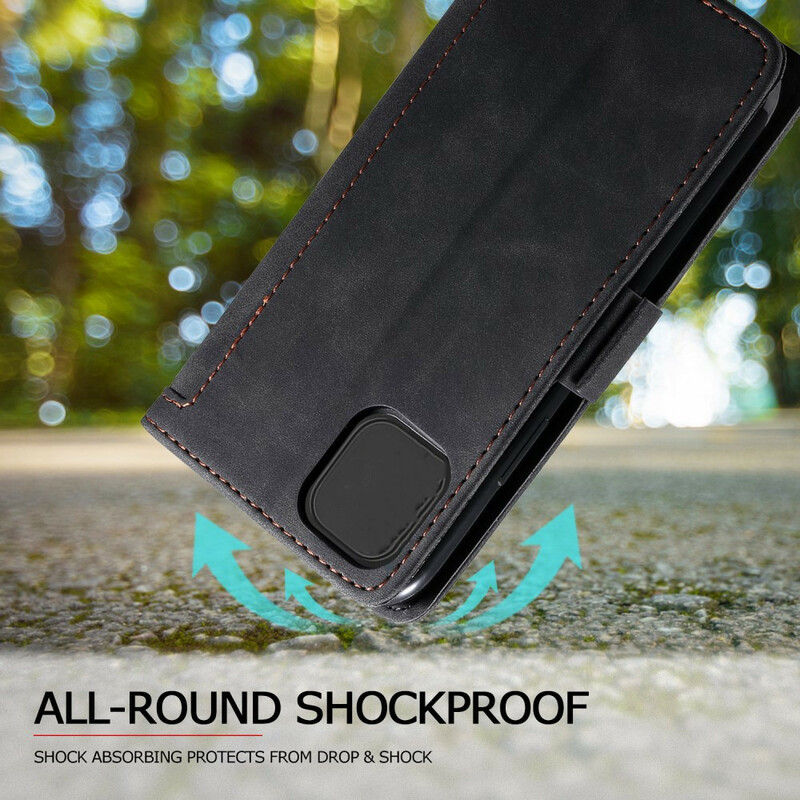 Housse Simili Cuir iPhone 12 Max / 12 Pro Bicolore Contours Renforcés Housse Simili Cuir iPhone 12 Max / 12 Pro Bicolore Contours Renforcés
