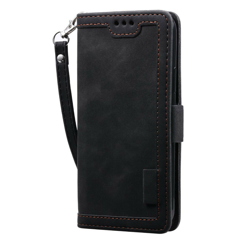Housse Simili Cuir iPhone 12 Max / 12 Pro Bicolore Contours Renforcés Housse Simili Cuir iPhone 12 Max / 12 Pro Bicolore Contours Renforcés