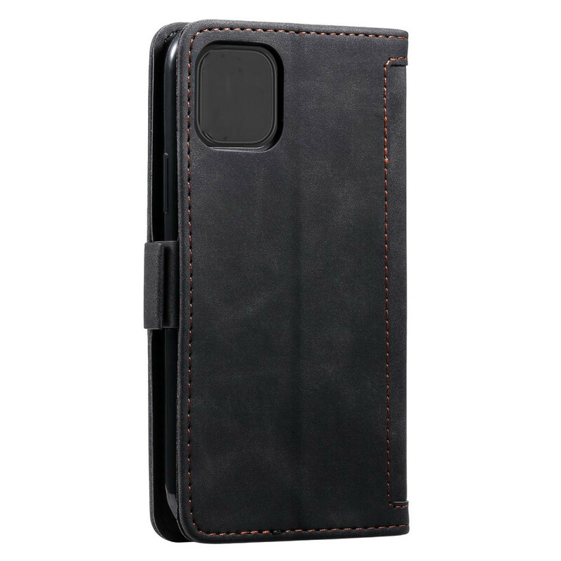 Housse Simili Cuir iPhone 12 Max / 12 Pro Bicolore Contours Renforcés Housse Simili Cuir iPhone 12 Max / 12 Pro Bicolore Contours Renforcés