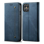 Flip Cover iPhone 12 Max / 12 Pro Simili Cuir Texture Jeans