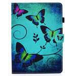 Housse iPad Air 10.9" (2020) Papillons Verts