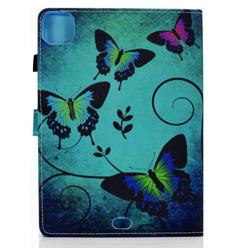 Housse iPad Air 10.9" (2020) Papillons Verts