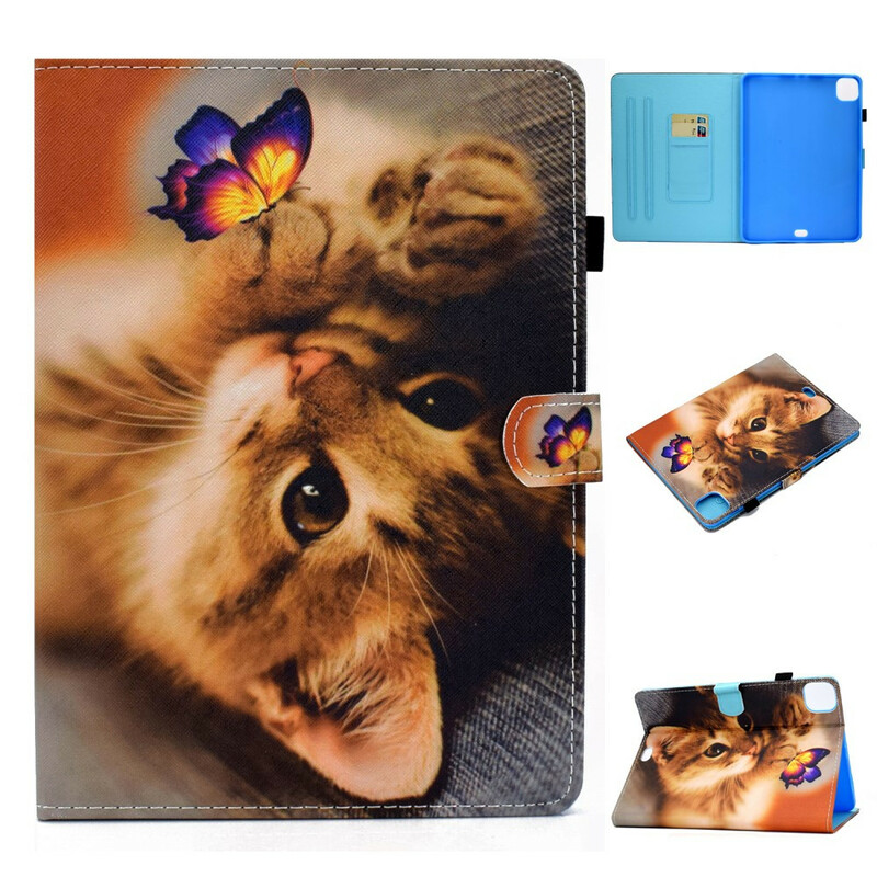 Housse iPad Air 10.9" (2020) Mon Chaton et Papillon Housse iPad Air 10.9" (2020) Mon Chaton et Papillon