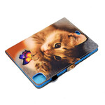 Housse iPad Air 10.9" (2020) Mon Chaton et Papillon