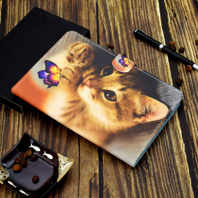 Housse iPad Air 10.9" (2020) Mon Chaton et Papillon Housse iPad Air 10.9" (2020) Mon Chaton et Papillon