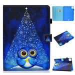 Housse iPad Air 10.9" (2020) Hibou Bleu