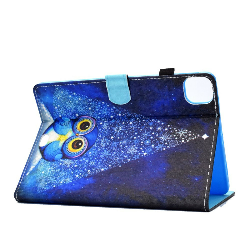 Housse iPad Air 10.9" (2020) Hibou Bleu