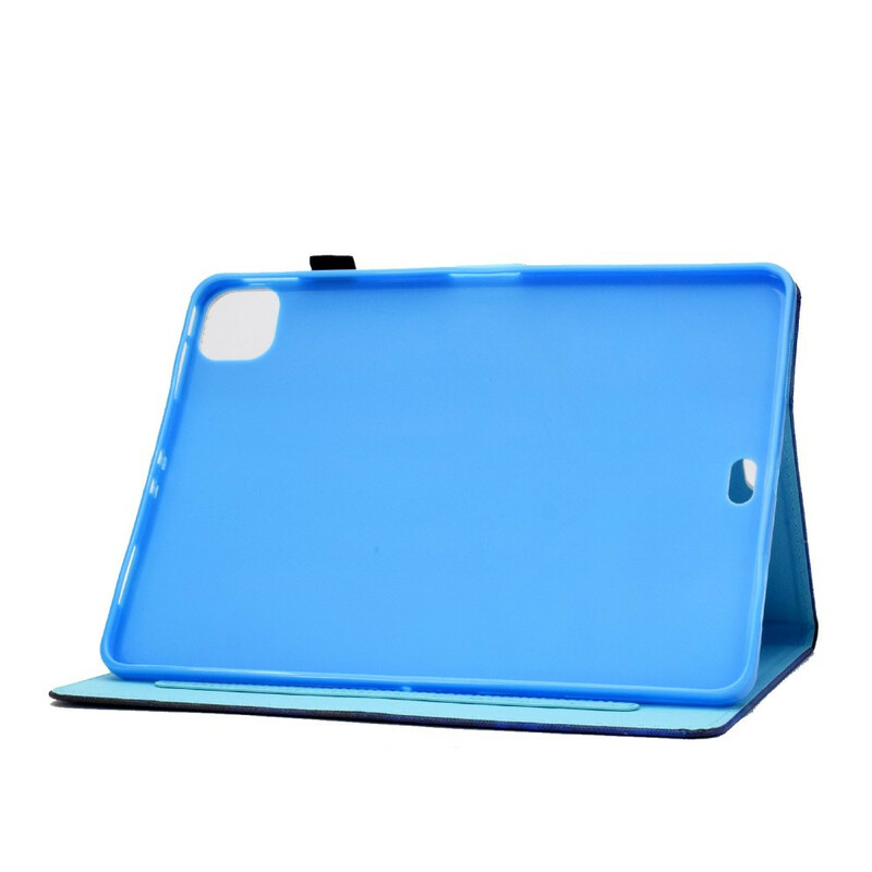 Housse iPad Air 10.9" (2020) Hibou Bleu