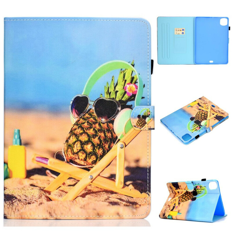 Housse iPad Air 10.9" (2020) Ananas Plage